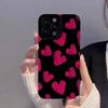 Funda para teléfono móvil Apple 17Promax con corazones coloridos, Iphone16 Protección completa Anticaídas 15 13 Funda suave 11