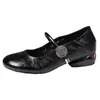Zapatos Planos Mary Jane para Mujer, Nuevo Estilo de Verano, Piel Suave, Hebilla de Una Correa, Punta Redonda, Tacón Bajo, Zapatos de Mujer Cómodos Hechos a Mano
