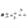 Pendientes Planos de Acero Inoxidable Dorados y Plateados Pendientes Hechos a Mano para DIY Accesorios para Pendientes Tapones para los Oídos de Base Plana Accesorios de Joyería para Tapones para los Oídos