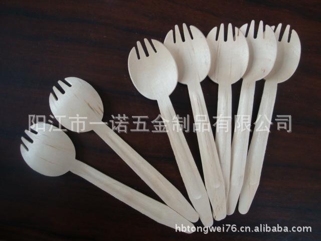 木制桦木沙拉叉勺DSC05475