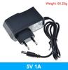 Adaptador de energia DC europeu 5V1A/6V1A/9V1A/12V1A 5,5*2,5 mm Cabo de alimentação DC padrão europeu
