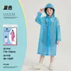 Impermeable Desechable de EVA para Adultos, Engrosado, Portátil, de Cuerpo Completo, a Prueba de Tormentas, Impermeable de una Pieza para Senderismo y Viajes al Aire Libre