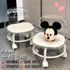 Taburete Acrílico Pequeño con Ruedas Universales Silenciosas, Taburete para Niños Pequeños, Silla Pequeña Moderna con Ruedas, Estilo Taburete Bajo Pl