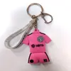 Juwen C Luo AC ibuguo milucaku Estrella francesa Camiseta de doble cara Llavero de PVC Ventilador colgante regalo