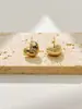 Aretes Redondos de Cobre, Aretes de Moda y Versátiles, Diseño de Nicho, Aretes de Lujo Discreto