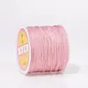Producción de muestras personalizable OEM No. Hilo de jade 72 50 metros Hilo tejido a mano para manualidades Número de color teñido Material de hilo para abalorios