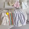 Calça Feminina 2026 Verão Nova Prova de Mosquitos Fina Solta Casual Fofa para Bebê Menina Calça Longa Versátil Tendência