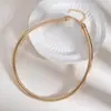 Diseño Europeo y Americano Alambre Dorado Espiral Multicapa Pulsera Collar Lujo Accesible Metal de Alta Gama Estilo Ins Joyería de Moda para Mujer
