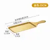 Placa Rectangular para Barbacoa Estilo Coreano de Acero Inoxidable, Olla Caliente, Plato para Servir Rodajas de Cordero con Asas, Plato para Filetes, Vajilla Creativa Comercial