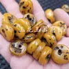 Aceite de pollo artificial cera de abeja amarilla cuentas de ábaco cuentas sueltas cera de abeja naranja vieja con hebilla de jade pulsera collar cuentas para joyería