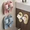 Estante de Zapatillas de Baño para Mayorista, Estante de Almacenamiento para Baño Montado en la Pared sin Taladro, Colgador de Almacenamiento de Zapatos para Detrás de la Puerta, Organizador Mágico