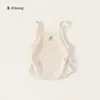 Roupa Infantil Bangxuan Meninas Colete Elástico Slim Fit Verão Fino Respirável Top Infantil Roupas para Crianças Pequenas