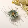 Atmósfera perezosa de otoño e invierno tela de terciopelo y plumas rosa DIY para moño de pelo, tocado, broche, accesorios florales para ropa