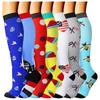 7 pares de calcetines de compresión deportivos de traje multiestilo 7 pares de calcetines de compresión de traje fabricantes venta al por mayor disponibles calcetines de compresión para hombres y mujeres