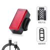 Luz traseira da bicicleta luz de corrida noturna LED impermeável esportes ao ar livre luz de aviso de corrida com clipe capacete luz mochila luz