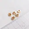 Chapado en Oro de 14K Color Oro Real Conserva el Color Perforado Accesorios de Joyería de Peces Pulsera con Forma de Pez Pequeño Separadores de Perlas Perla Suelta Colgante Joyería de Hilo DIY