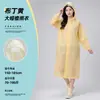 Impermeable Desechable de EVA para Adultos, Engrosado, Portátil, de Cuerpo Completo, a Prueba de Tormentas, Impermeable de una Pieza para Senderismo y Viajes al Aire Libre
