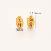 Accesorios de Oro Arena de Retención de Color Fuerte Joyería DIY Colgante Ruyi Auspicioso Dorado Antiguo Cuerda de Mano para Pulsera Materiales para Colgantes