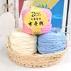 Línea de Ropa para Grupo Grande Bolso Hecho a Mano Bolso Tejido a Crochet Material Bolso de Lana Tejido a Mano Cojín Muñeca DIY