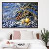 Nueva Pintura de Diamantes 5D Serie de Animales Dragón Propicio Post Diamond Punto de Cruz Decorativo Pintura Completa de Diamantes Salida de Fábrica