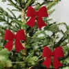 S46 Adornos para Árbol de Navidad de Lazo Adornos de Decoración Navideña para el Hogar Juego de Joyería Hecha a Mano de 5