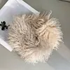 Bufanda magnética personalizada de imitación de lana de cordero, bufanda simple de felpa de color liso, protector de cuello grueso y cálido, calentador de cuello peludo de doble cara