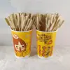 Barril de cadena de olla fría desechable/recipiente para limosna pollo empaque para llevar barril de papel/comida Chica rollo de vaso de papel cadena barril de papel Kraft
