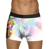 Ropa Interior Masculina Adulta Europea y Americana de Pascua Impresa en 3D de Seda de Leche de Cintura Media Sexy tipo Boxer