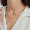 Collar de Ágata Diseño Nicho Lujo Ligero Perla Real de Agua Dulce Natural Concha Corazón Llave Cobre Chapado en Oro de 18K para Mujer Verano