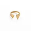 Anillos Transfronterizos Europeos y Americanos con un Toque Exclusivo de Gama Alta, Anillos Huecos Exagerados de Acero Inoxidable Chapado en Oro Estilo Ins, Joyería al por Mayor