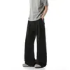 Pantalones de vestir de pierna ancha plisados estilo Old Money para hombre, finos de verano, transpirables, deportivos, versátiles, holgados, rectos, casuales