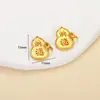 Pingente de Ouro Antigo Banhado Preservador de Cor Paz e Alegria Acessórios para Joias DIY Pingente de Sino Atacado