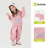 Conjunto de ropa infantil de Dudu: conjunto de dos piezas de otoño para bebés, ropa nueva de otoño para niñas, sudadera y pantalones, ropa elegante de otoño para niños