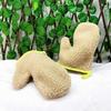 Guantes para Baño de Mascotas, Guantes de Lana de Cordero, Guantes de Lana para Niños, Guantes de Tela de Felpa de Poliéster, Guantes para Mascotas