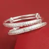 Plata Pura 9999 Pulsera de Plata para Niños Pulsera de Plata Esterlina en Pareja Pulsera Sólida de Plata para Niños Bebé Joyería de Plata Regalo de un Mes