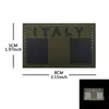 Bandera Verde Militar Exterior Lámina Reflectante Infrarroja Insignia de Velcro Reflectante Insignia Táctica de Moral para Exteriores