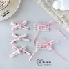 Accesorios de Lazo de Tela Rosa a Cuadros con Forma de Corazón para Coser, Frescos y Sencillos, Accesorios DIY para Bolsos, Zapatos, Flores, Sombreros y Ropa