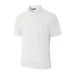 Primavera 2026 Nuevo Polo de Manga Larga para Hombre con Piel de Conejo Estilo Casual Holgado Camisa Blanca de Rayas Finas Bordada con Cuello