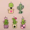 Parches Bordados al por Mayor Parches Bordados por Computadora Plantas Suculentas Personalizadas Cactus Parche para Sombrero Decoración de Ropa Parches Apliques