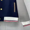 Ventas Directas de Fábrica TB Tom otoño e invierno Nueva chaqueta de béisbol de lana para hombre y mujer, misma chaqueta casual cómoda y versátil