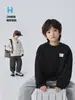 Ropa Infantil Haima 2025 Invierno Nuevo Sudadera Gruesa de Invierno con Forro Polar para Niños Mayores Suéter Ropa de Moda