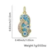 Collar de Chanclas para Mujer, Colgante de Ojo con Goteo de Aceite, Chanclas Europeas y Americanas Personalizadas, Cadena para Clavícula Incrustada con Diamantes, Accesorios Transfronterizos