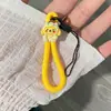 Cordão Curto para Celular com Design Criativo de Desenho Animado Fofo, Chaveiro de Pen Drive USB, Alça Anti-Perda para Celular, Alça de Anel para Dedo
