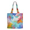 Bolsa Tote Tie-Dye Graffiti Pintura a Óleo Nova 2022 Bolsa de Mão 3D Tecido Oxford Tendência Bolsa Tote Feminina