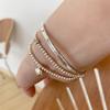 Pulsera de Corazón con Cuentas Redondas para Mujer, Elegante y a la Moda, Nueva Pulsera Sencilla con Diseño Único, Joyería de Moda