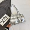 Bolsa Simples de Axila para Trabalho Estilo Coreano Versátil 2025 Ombro Moda Feminina Bolsa Verão Textura Deslocamento Novo Estilo