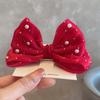 Bobbi cuento de hadas 24 primavera nuevo celebridad de internet Princesa Perla lazo tridimensional pinza superior diadema para el pelo infantil