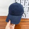 Gorra de Béisbol Bordada de Algodón Lavado Estilo Coreano para Mujer, Sombrero de Sol Versátil de Moda para Primavera y Otoño con Ala Ancha, Gorra de Béisbol para Adelgazar el Rostro para Hombre