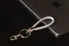 Llavero de langosta de cuero tejido círculo llavero de coche accesorios accesorios de llavero dorados creativos con cordón al por mayor