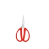 Tijeras Multifuncionales Rojas Portátiles de Acero Inoxidable para el Hogar para Corte de Hilos, Corte y Costura a Mano, Tijeras de Cocina Oficina